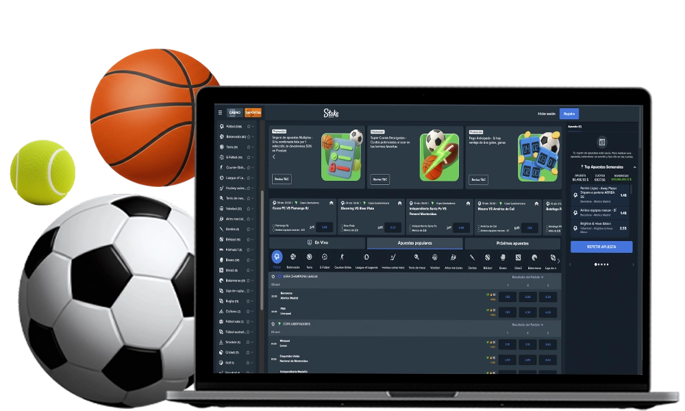 Mercados y deportes disponibles Stake Argentina